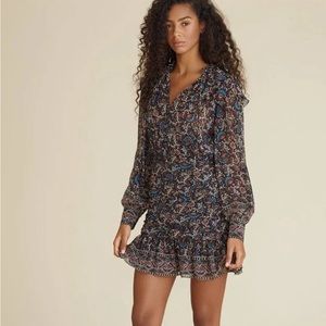 Veronica Beard Jaylene 100% Silk Mini Dress size 6 NWT